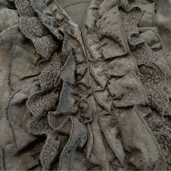 2000s Guess by Marciano Black Vest Waistcoat Corset Top Sz L - Picture 4 of 8